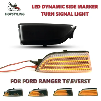 2tk 72SMD Dünaamiline LED suunatuled Külje Peegel Blinker Märgutuli Ford Everest-2019 Ranger T6 Raptor Wildtrak