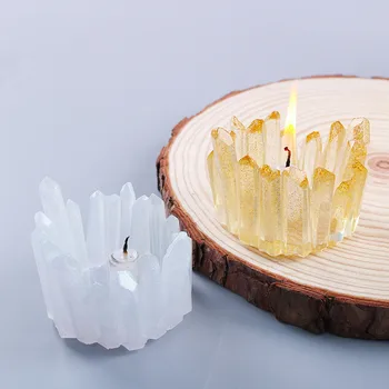 3D Crystal Kivi Küünal Omanik Hallitusseened DIY Epoksüvaik Küünal Hallitusseened Krohv, Aroomiteraapia Decor Käsitsi valmistatud Seep Vaik Käsitöö