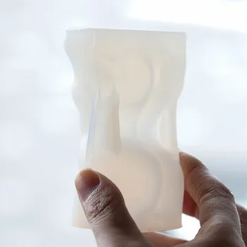 3D Keha Savi Silikoon Hallituse Mees ja Naine Vaha Hallituse Küünla valmistamiseks Seep Crayon UV-Epoksü Vaik Tsement Valamise Vormid Home Decor