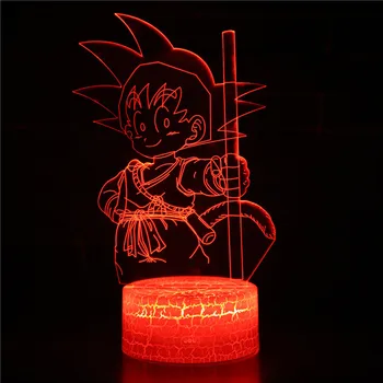 3D Lamp Joonis Lapse Magamistuba Decor Nightlight Cool Kids Sünnipäeva Kingitus Anime Vidin Illusioon Led Night Light 7/16 värvid