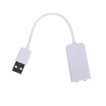 3D Virtual 7.1 Kanaliga Audio helikaart, USB 2.0 Pesa 3,5 mm Kõrvaklappide Audio Adapter ARVUTI Sülearvuti WIN 7
