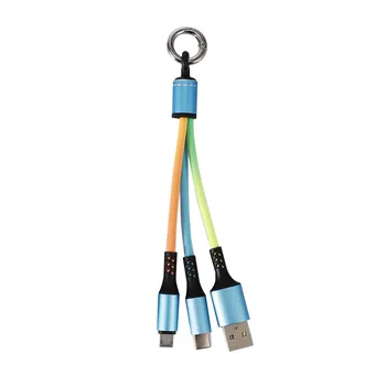 3in1 Multi Laadimise Kaabel-Micro-USB Type-C USB-C Premium Nailonist Punutud Mitu USB-Kiire Telefon Tasuta Kaabel iPhone, Samsung