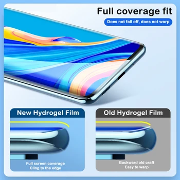 4-in-1 Hüdrogeeli Film Oppo Realme C15 Qualcomm Screen Protector kaitsekile Jaoks Realme C 15 C21 turvakilede mitte klaas