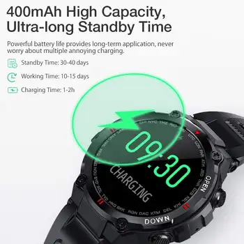 [400mAh Aku] BlitzWolf BW-AT2 Smart Watch Smartwatch 2021 bluetooth Käepaela 24h Südame Löögisageduse Kohandatud Vaadata Näod Mehed Naised