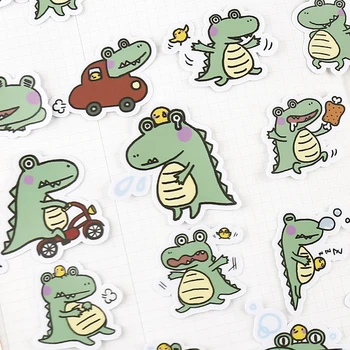 40pcs Käsiraamat Väike Krokodill Kleebised Käsiraamat ins Tuul Armas korea Dekoratiivsed Mobiiltelefoni Kodu-tehtud diy