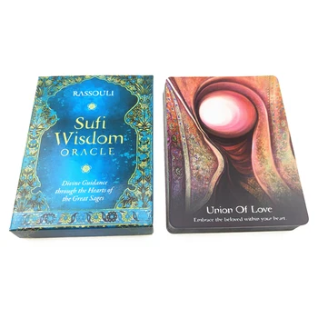 44PCS Sufi Tarkuse Oraakel, Tarot Kaardid, Pool Mängu Mängima Kaardid Tekile Sufi Tarkuse Oraakel Kaarte Täis inglise Tarot-Kaardi Laos