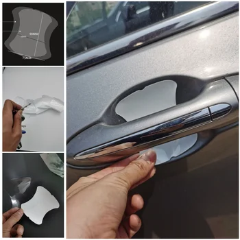 5tk Auto ukse käepide kleebised protector film Toyota Sequoia GR Camry Prius 4Runner Sienna i-TRIL
