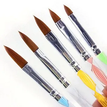5tk DIY Maniküür Pen Set Akrüül Küünte Art Maali Pintsli Komplekt Käepide Maniküüri-poola Pen Tool