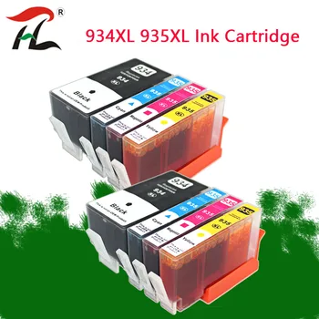 8PCS 934XL 935XL Ink Cartridge jaoks HP934XL hp934 934XL 935 935XL jaoks Officejet pro 6230 6830 6835 6812 6815 6820 printer