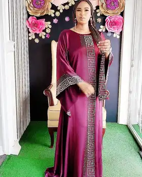 Abayas Naiste Elegantne Hijab Kleit Dubai Türgi Moslemi Hijab Kleit Kauhtana Marocain Läikiv Kivid Aafrika Kleit Islami Riided