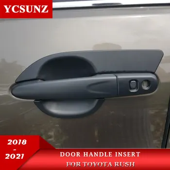 ABS pool ukse käepide kaussi protector toyota rush 2018 2019 2020 2021 chrome must käepide paigaldage Toyota rush 2018 - 2021