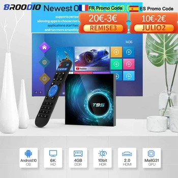 Android 10 TV Box 4G 64GB 128GB 2.4/5G WIFI YouTube Media player 6K Ultra HD Video Smart-TV Smart TV Box Android TV-digiboksi