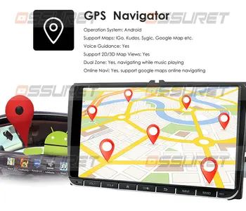 Android10 Auto GPS Navigation Stereo Raadio Mängija Volkswagen VW SKODA GOLF Golf 5 6 POLO PASSAT B5 B6 JETTA TIGUAN DSP SWC BT