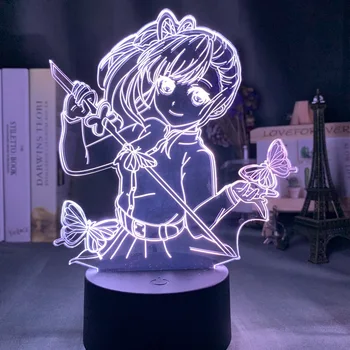 Anime Demon Slayer Tsuyuri Kanawo Joonis Led Night Light Tüdrukute Tuba Decor Nightlight Kimetsu No Yaiba Kingitus Tabel 3d-Lamp
