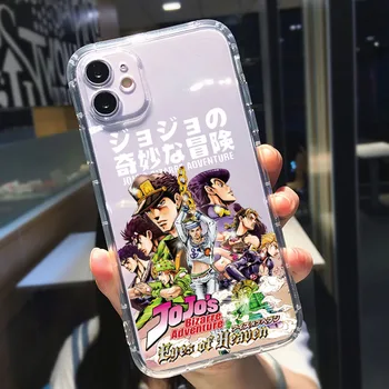 Anime JoJos Veider Seiklus Telefon Case For iPhone 12 11 Pro XR X XS MAX SE2020 7 8 6 Pluss Armas Selge Pehmest Silikoonist Kate Coque