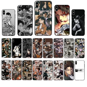 Anime Rünnak Titan Levi Ackerman Telefon Case For iphone 11 Pro Max Case For iPhone 12 Pro Max XS MAX XR SE2 8 7 6S Pluss X 5