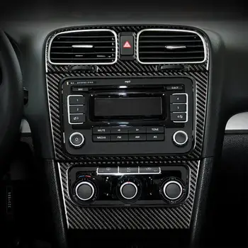 Auto Auto Kesk-Control CD Paneel Teenetemärgi Kleebise jaoks VW Golf 6 R MK6 08-12 Välisilme Tarvikud, Auto Kleebised