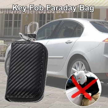 Auto Võti Katta RFID Signaali Blokeerija Premium Võti Fob Faraday Kasti Puuri ProtectorAnti-Vargus Anti-Hacking GPS-Signaali Blokeerimine Box