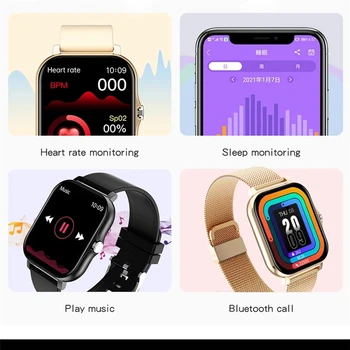 Bluetooth Vastata telefoni Värviline ekraan smart watch naised mehed Sport veekindel vaadata Android, IOS 2021 Uus smartwatch naised, lapsed