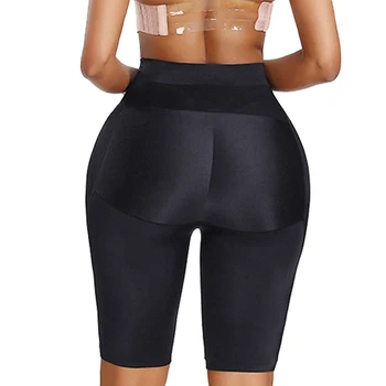 Burvogue Naiste Tagumik Tõstja Polsterdatud Lühikesed Püksid Tugevdaja Kontrolli Aluspüksid Body Shape Fake Hip Kõrge Vöökoht Treener Õmblusteta Aluspesu