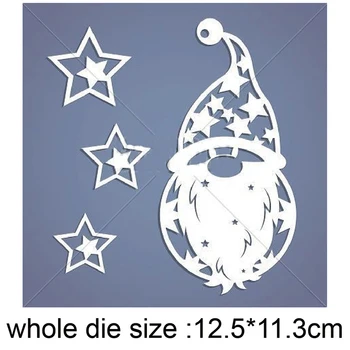 Christmas Bell Decor Metalli Lõikamine Sureb Santa Claus Hallituse Külalisteraamatusse Sureb Tempel&Tervitama Kaardi Tegemise Lõigatud Paber Käsitöö 2020 Uus