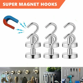 D20mm Magnet Konksud Tugev Püsiv Neodüümi Magnetid Omaniku Raske seinakandur Konks Köök, Külmik Äraveo Tööriistad #40