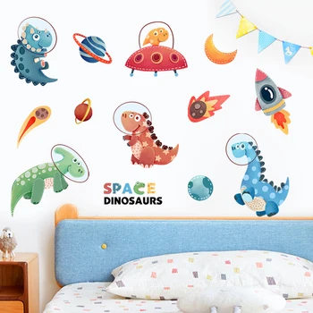Dinosaurus Seina Kleebised Cartoon Kids Room Dekoratsioon Esteetiline Tapeet Lasteaed Poiss, Tüdruk, Magamistuba Decor isekleepuv Tapeet