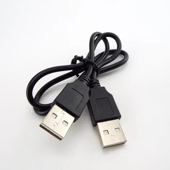 Double USB 2.0 Type a Male to Male Arvuti pikendusjuhe kiire Adapter Connector Extender Juhe 4 Pin Smart Seadmed 50cm