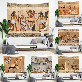 Egiptuse Seinamaaling Vaip Seina Riputamise Kuulujutte Seinavaibad Hipi Seina Vaibad Dorm Decor Tekk 95x73cm