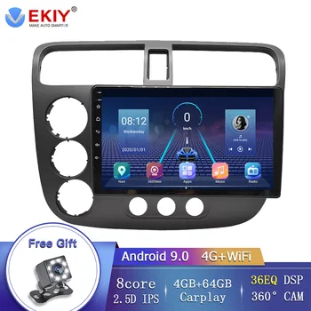 EKIY 8 Core 36EQ DSP Honda CIVIC 2000-2006 Android 9.0 Auto Raadio-Multimeedia-Video-Player, Navigator, Stereo nr GPS 2din 2din