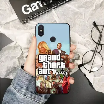FHNBLJ Rockstar GTA 5 Grand Theft Auto Pehme Telefoni puhul Xiaomi Redmi 5 5Plus 6 6A 4X 7 7A 8 8A 9 Lisa 5 5A 6 7 8 8Pro 8T 9