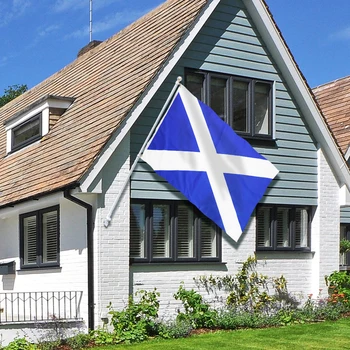 Flagnshow Šotimaa Lipp 3x5 JALGA Neli-Juhe, Õmblemine Kodu Kaunistamiseks Polüester Scottish National Lipud