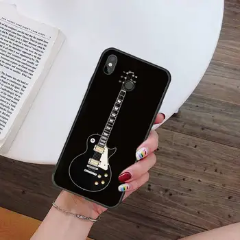 Gibson Guitar retro music black Telefoni Puhul Xiaomi Redmi 7 9t 9se k20 mi8 max3 lite 9 lisa 8 9s 10 pro Shell Kate Funda