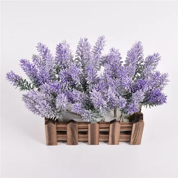Hot müük 6tk/palju Romantiline Mini Plastikust Lavendel Käsitöö Lilled Pulm Kodu Võltsitud Lilled Kaunistamiseks tarvikud
