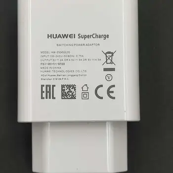 Huawei USB-P30 Super Charger 5V 4.5 Ülelaadimine ELI Adapter 5A Kiire Type C Kaabel P9 P10 Pluss Mate 20 10 Honor 20 10 V10 V20