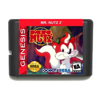 Härra Nutz 2 16-bitine MD Mäng Kaardi Jaoks Sega Mega Drive Jaoks Genesis