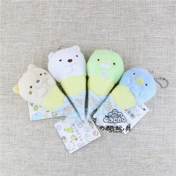 Ice Cream Stiil Sumikko Gurashi Pehme Täidisega Multikas Loomade Moe -, Plüüš-Nukud Armas mini kott võtmehoidja Võtmehoidja Pandants 12cm