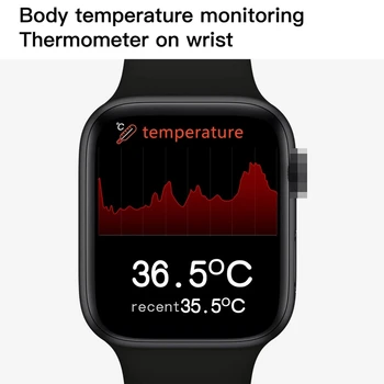 IWO13 W56 Smart Watch 2021 44mm Rihm Traadita Laadimise Bluetooth Kõne EKG-Südame Löögisageduse Temperatuur PK IWO 12 13 W26 Pro W66