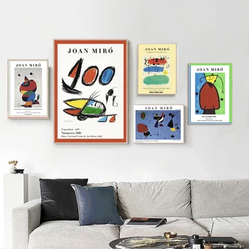 Joan Miro Kuulsad Maalid Abstraktse Kunsti Galerii Plakatid Ja Pildid Lõuendile Maali Pildid Seinal Dekoratiivne Home Decor
