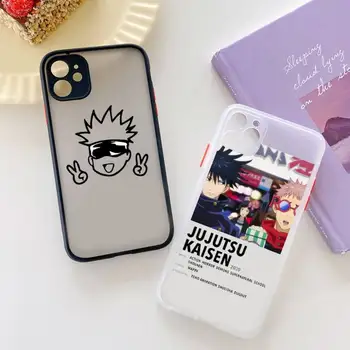 Jujutsu Kaisen Satoru Gojo Anime Telefon Case for iPhone X-XR, XS 7 8 Plus 11 12 pro MAX Poolläbipaistev Matt Põrutuskindel kest