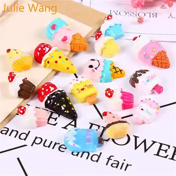 Julie Wang 10TK Vaik Jäätis Popsicle Toidu Võlusid Maasika Kook Ripatsid Telefon Decor Järeldused Ehteid Teha Tarvik