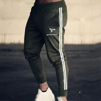 Jõusaal joggers mehed töötab püksid meestele hip-hop sweatpants jõusaali meeste fitness Sweatpants punane segast püksid jälgida fitness püksid