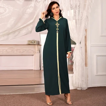 Kauhtana Marocain Abaya Dubai Türgis Islam Seal Kaftan Moslemi Hijab Kleit Aafrika Kleidid Naistele Rüü Arabe Musulman Djellaba Femme