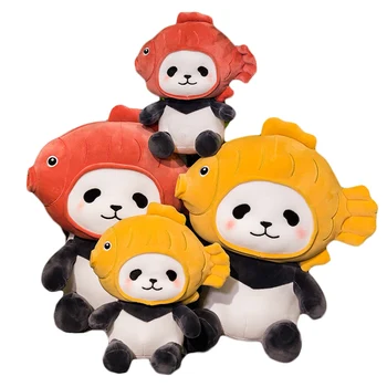 Kawaii Taiyaki Panda -, Plüüš-Mänguasi, topiste Panda Kanda Taiyaki Kala Müts Baby Lapsed, Mänguasjad, Sünnipäev, Jõulud, Kingitus Poisid Tüdrukud