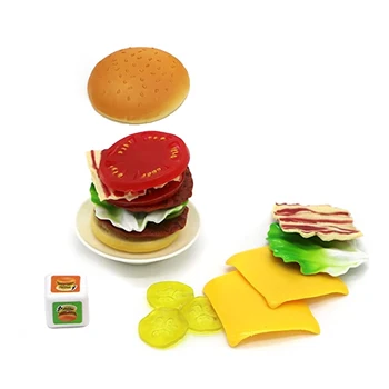 Kids Mänguasi Vanema-lapse Mäng Jengaile Simulatsiooni Hamburger Kihiline ehitusplokid Puzzle Haridus-Laste Mänguasi Saldo