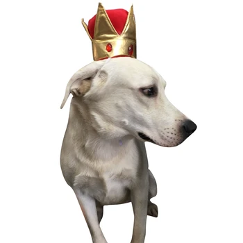 Koer, Kass Peakatet Vähe Kuningas Kuninganna ühise Põllumajanduspoliitika Naljakas, Armas Lemmiklooma Kutsikas Kass Crown Müts Kostüüm Müts Vähe Cosplay Pool Decor 1