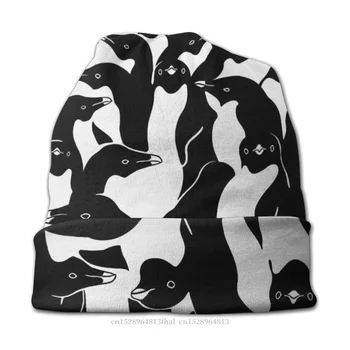 Kootud Müts Pingviinid Mood Beanie Caps Mehed Naised Camo Kamuflaaž Armee Skullies Beanies Ski Mütsid Pehme Mütsike Mütsid