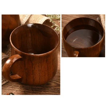 Kreektürn Puit Cup Täispuidust, Vee Tassi Tee Trompet Kohvi Tassi Antiik Kruus Drinkware Köök Kodu Drinkware