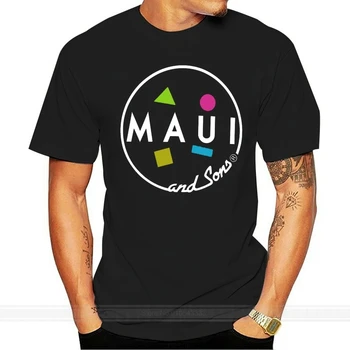 Kuum Maui ja Pojad Meeste Must T-Särk, Suurus S-3XL puuvill vabaaja lühikesed varrukad meeste T-särk