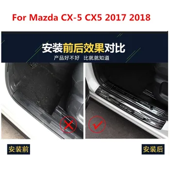 Kvaliteetne roostevabast terasest Lohistama Plaat Ukse Lävepakk Teretulnud Pedaali Jaoks Mazda CX-5 CX5 2017 2018 2019 2020 Car Styling